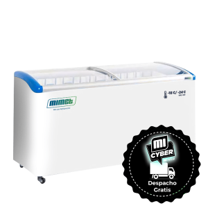 Congelador tapa de vidrio curva 500 Lts.