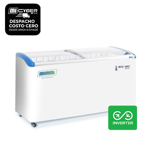 Congelador tapa de vidrio curva 500 Lts.