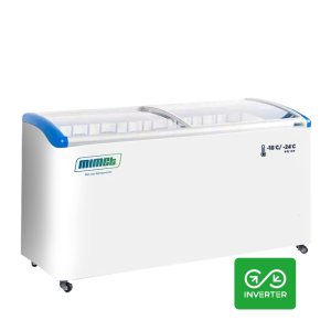 Congelador tapa de vidrio curva 500 Lts.