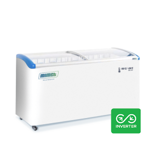 Congelador tapa de vidrio curva 500 Lts.