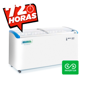 Congelador tapa de vidrio curva 500 Lts.